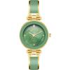 Anne Klein Women’s Genuine Diamond Dial Bangle Watch(Olive Green/Gold)
