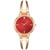 Anne Klein Women’s Genuine Diamond Dial Bangle Watch(Rose Gold/Burgundy)
