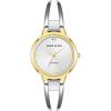 Anne Klein Women’s Genuine Diamond Dial Bangle Watch(Two Tone)