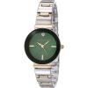 Anne Klein Women’s Genuine Diamond Dial Bracelet Watch(Two Tone/Green)