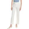 Anne Klein Womens High Rise Pull on Pintuck Trouser(Bright White)