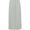 Anne Klein Womens Pull on Flat Frt Belt Pleated Skirt (Lin(Soft Aloe)