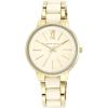 Anne Klein Women’s Resin Bracelet Watch(Ivory/Gold)