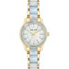 Anne Klein Women’s Resin Bracelet Watch(Light Blue/Gold)