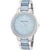 Anne Klein Women’s Resin Bracelet Watch(Light Blue/Silver)
