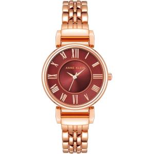 Anne Klein Women’s Bracelet Watch(Burgundy/Rose Gold)