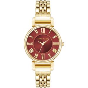 Anne Klein Women’s Bracelet Watch(Gold/Red)