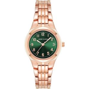 Anne Klein Women’s Bracelet Watch(Rose Gold/Green)