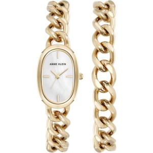Anne Klein Women’s Chain Bracelet Watch Set