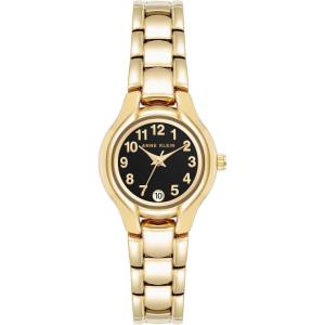 Anne Klein Women’s Date Function Bracelet Watch(Gold/Black)