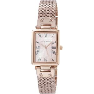 Anne Klein Women’s Mesh Bracelet Watch(Rose Gold)