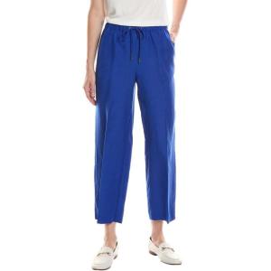 Anne Klein Women’s Pull on Drawstring Wide Leg Crop(Santorini Blue)