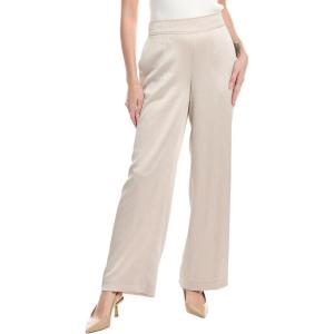 Anne Klein Women’s Pull on High Rise Wide Leg Pant (Lined)(Canvas)