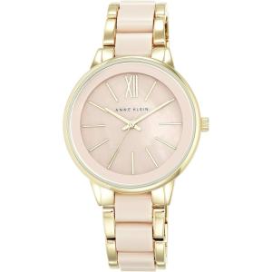 Anne Klein Women’s Resin Bracelet Watch(Blush Pink/Gold)