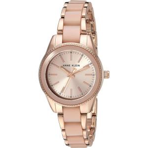 Anne Klein Women’s Resin Bracelet Watch(Light Pink/Rose Gold)
