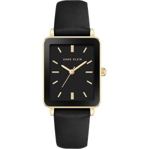 Anne Klein Women’s Strap Watch, AK/3702(Black/Gold)