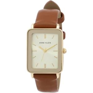 Anne Klein Women’s Strap Watch, AK/3702(Brown/Gold)