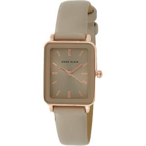Anne Klein Women’s Strap Watch, AK/3702(Taupe/Rose Gold)