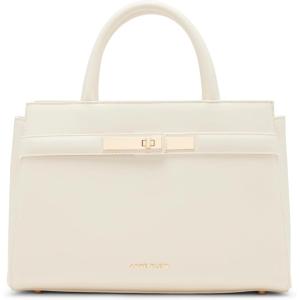 Anne Klein womens Anne Klein Triple Satchel With Detachable Strap(Parchment)