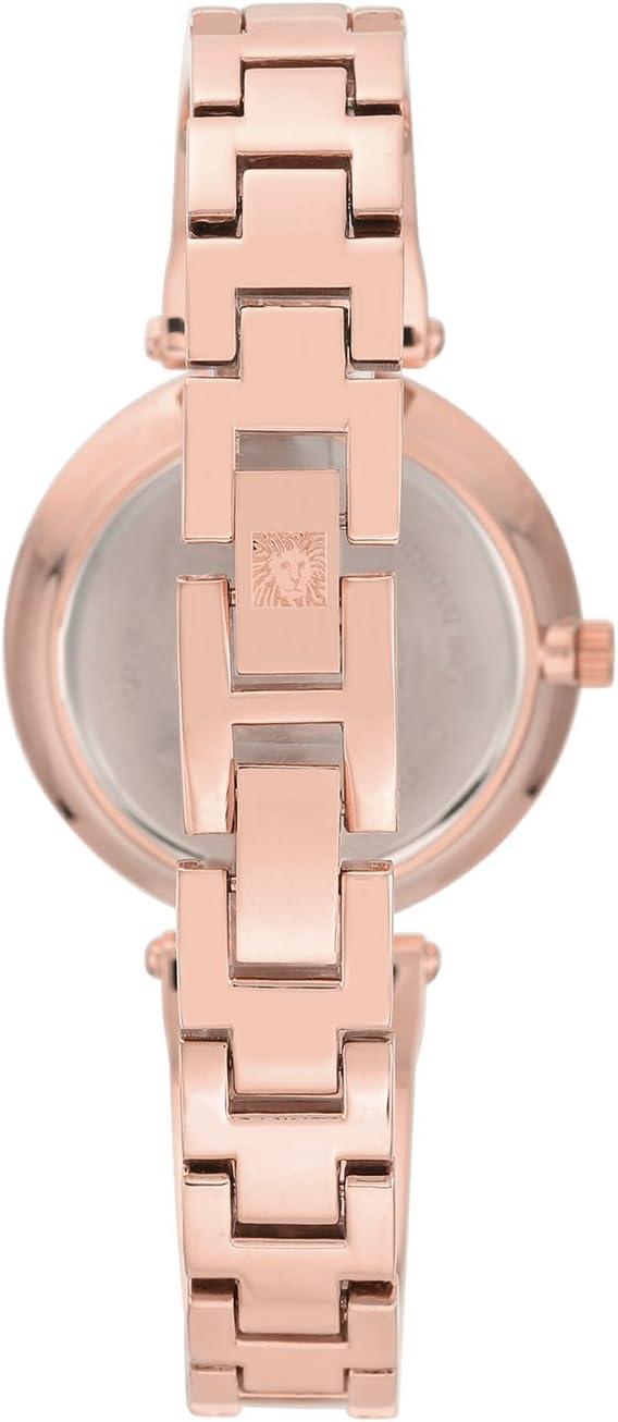 imageAnne Klein Womens Genuine Diamond Dial Bangle WatchGreyRose Gold