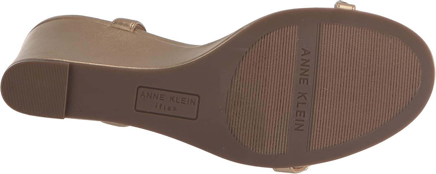 imageAnne Klein Womens Sloan Wedge SandalPlatinum