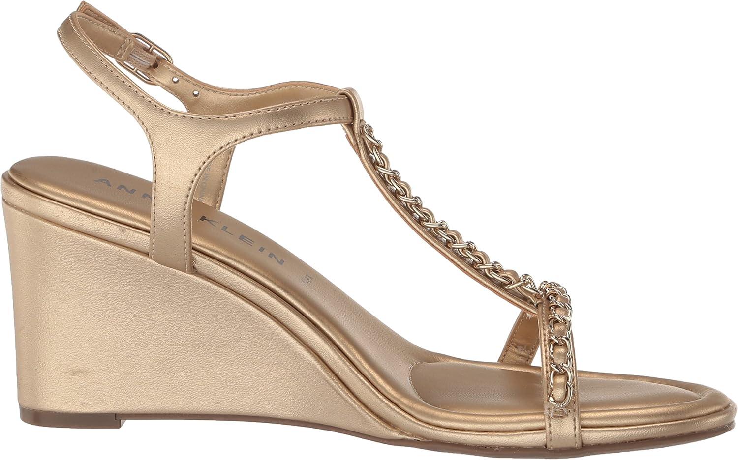 imageAnne Klein Womens Sloan Wedge SandalPlatinum