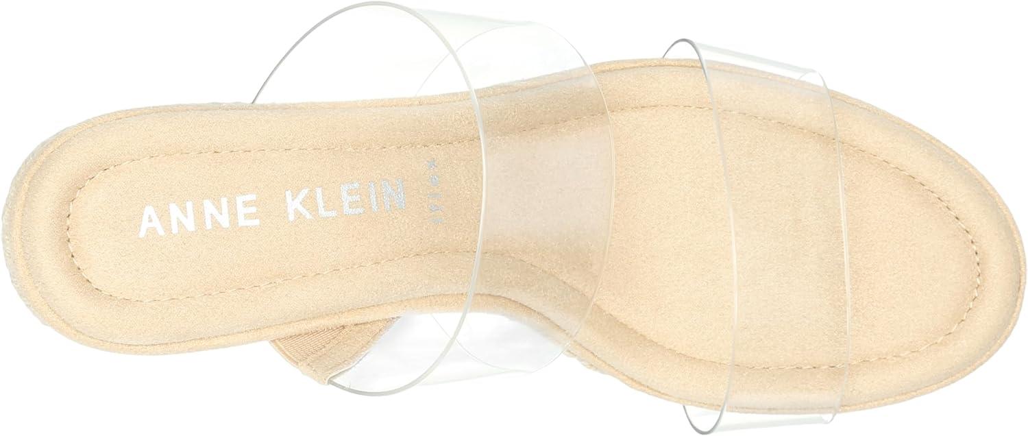 imageAnne Klein Womens Strike Espadrille Wedge SandalClear