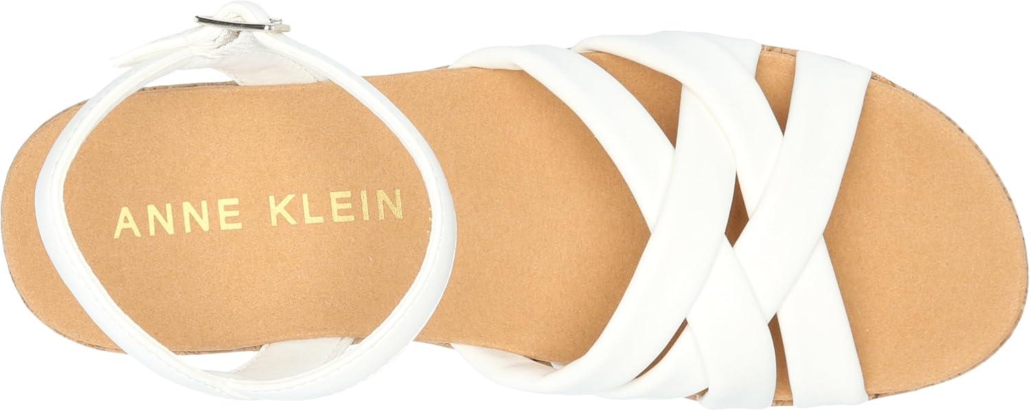 imageAnne Klein Womens Valencia Espadrille Wedge SandalWhite