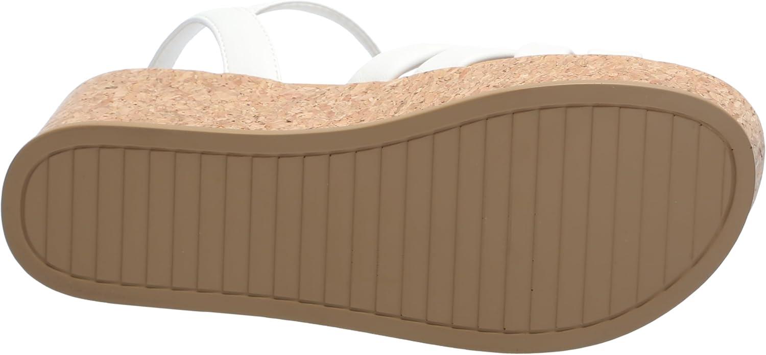 imageAnne Klein Womens Valencia Espadrille Wedge SandalWhite