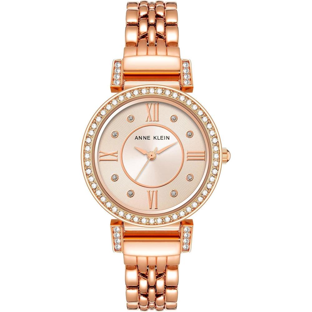 imageAnne Klein Womens Premium Crystal Accented Bracelet Watch AK2928Rose Gold