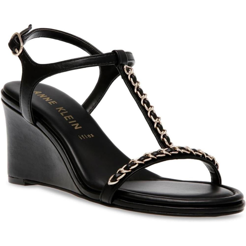 imageAnne Klein Womens Sloan Wedge SandalBlack