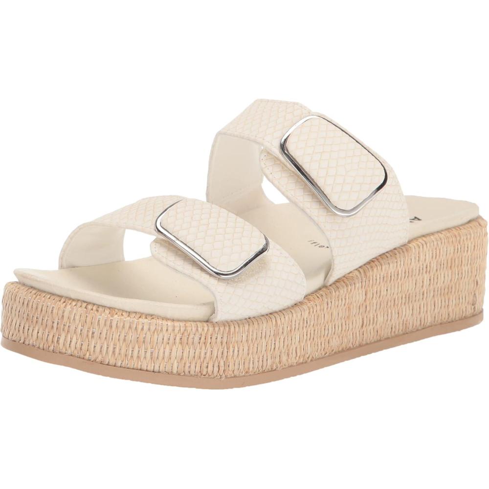 imageAnne Klein Womens Vero Wedge SandalWhite