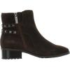 Anne Klein Women’s Caimile Ankle Boot(Dark Brown Suede)