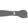 Anne Klein Women’s Leather Strap Watch, AK/3752(Red/Gold)