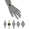 Anne Klein Women’s Mesh Bracelet Watch(Black/Gold)