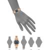 Anne Klein Women’s Premium Crystal Accented Bracelet Watch, AK/2928(Rose Gold/Blue)