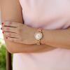 Anne Klein Women’s Premium Crystal Accented Bracelet Watch, AK/2928(Rose Gold/Taupe)
