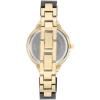 Anne Klein Women’s Premium Crystal Accented Resin Bangle Watch(Black/Gold)