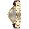 Anne Klein Women’s Premium Crystal Accented Resin Bangle Watch(Burgundy/Gold)