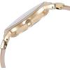 Anne Klein Women’s Premium Crystal Accented Resin Bangle Watch(Cream/Gold)