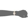 Anne Klein Women’s Premium Crystal Accented Resin Bangle Watch(Cream/Gold)