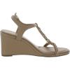 Anne Klein Women’s Sloan Wedge Sandal(Nude)