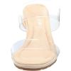 Anne Klein Women’s Strike Espadrille Wedge Sandal(Clear)