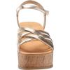 Anne Klein Women’s Valencia Espadrille Wedge Sandal(Platinum)