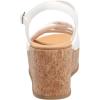 Anne Klein Women’s Valencia Espadrille Wedge Sandal(White)