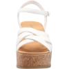 Anne Klein Women’s Valencia Espadrille Wedge Sandal(White)