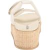 Anne Klein Women’s Vero Wedge Sandal(White)