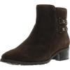 Anne Klein Women’s Caimile Ankle Boot(Dark Brown Suede)