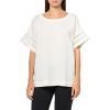 Anne Klein Womens Dolman Sleeve Blouse W Trim(Bright White)