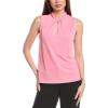 Anne Klein Women’s Moss Crepe Sl Twist Neck W Keyhole(Pink Dahlia)